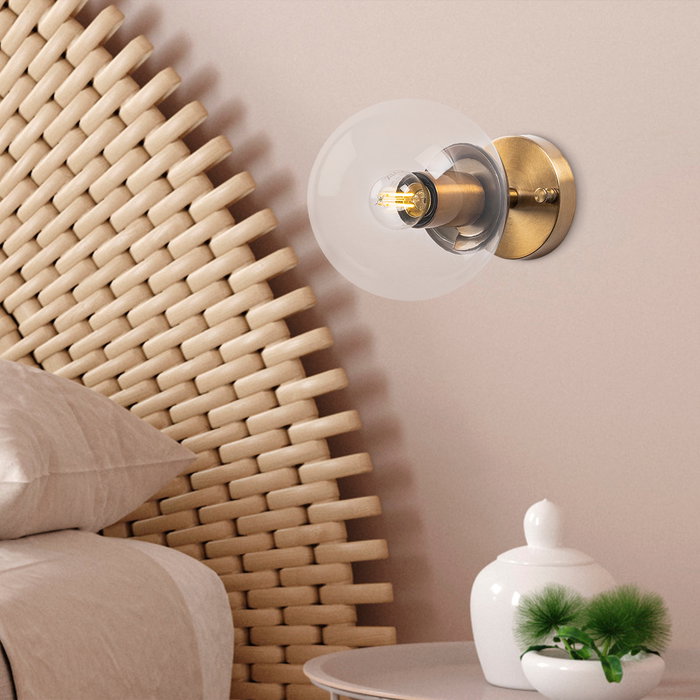 Opviq Lámpara de pared vintage Atmaca - 10235 en cobre Opviq Lámpara de pared vintage Atmaca - 10235 en cobre